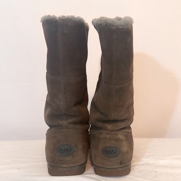 EMU AUSTRALIA Sandy Bay Hi Waterproof Shearling Boot Grey Sz. 8 - Picture 4 of 8